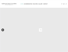 Tablet Screenshot of konstantinosapartments.com